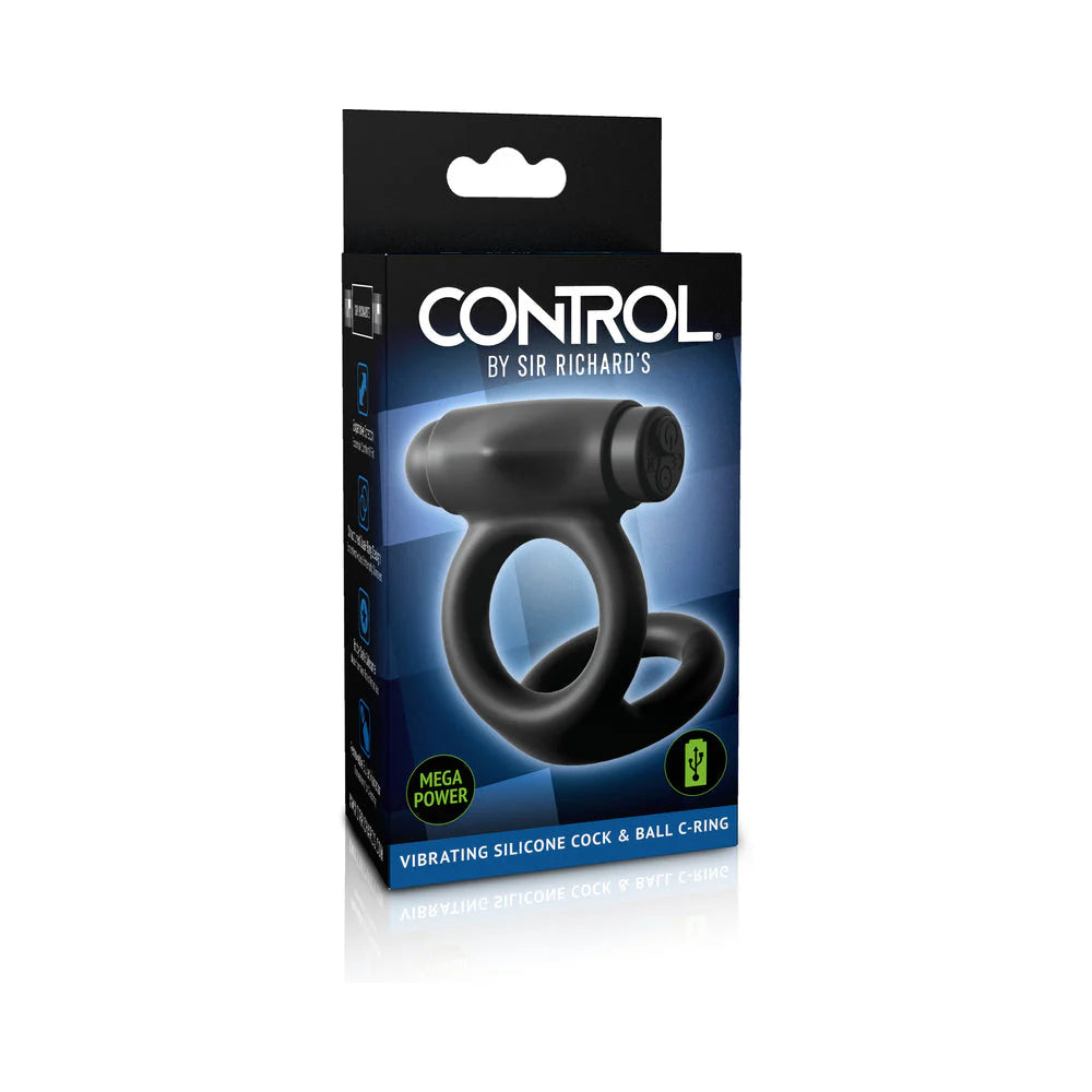 Sir Richard's Control Vibrating Silicone Cock & Ball C-ring