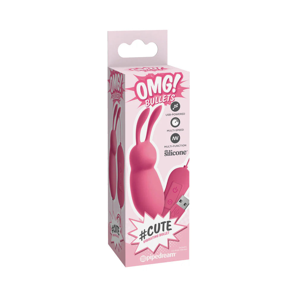 OMG! Bullets Cute Vibrating Bullet, Pink