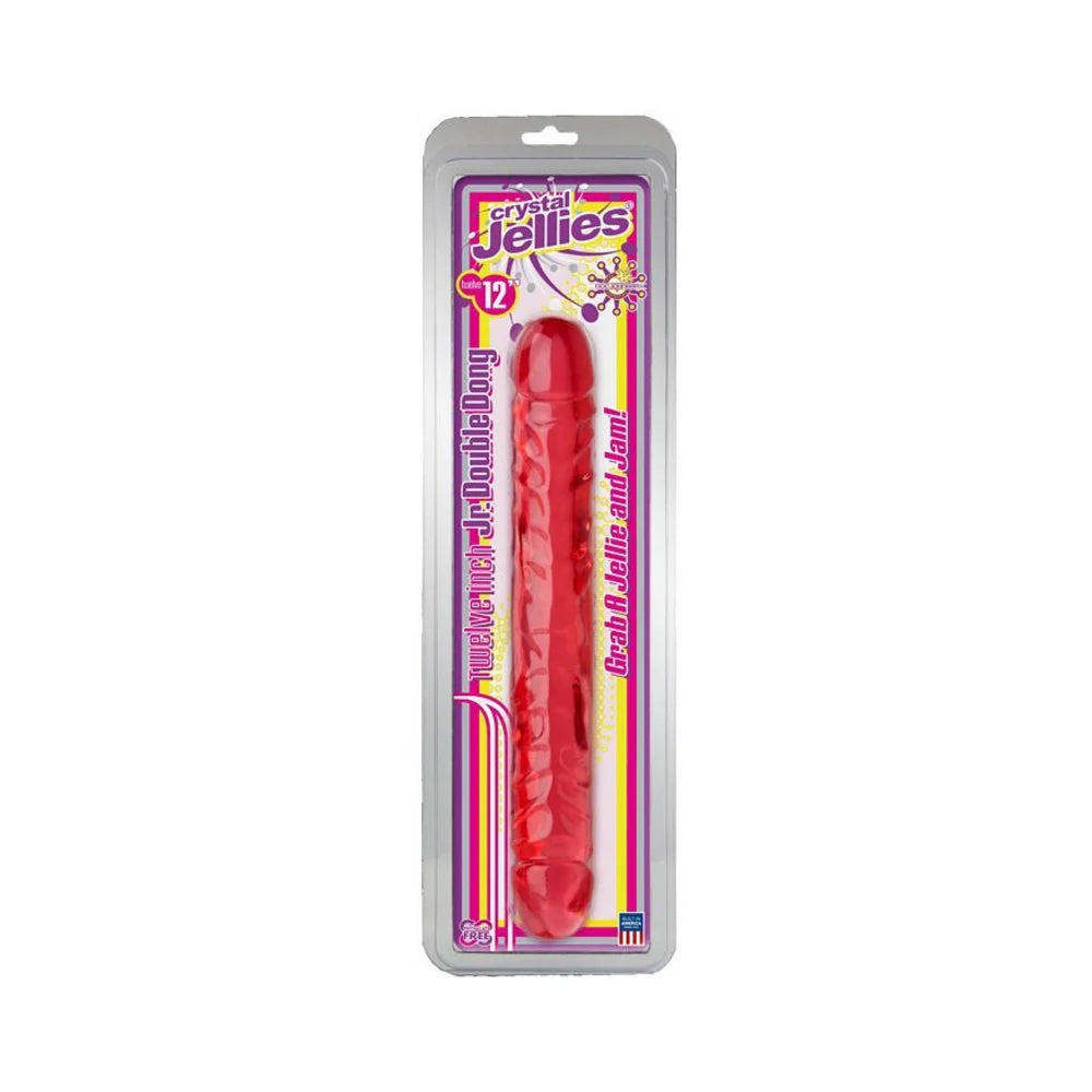 Jellies Jr Double Dong 12 Inch - Pink