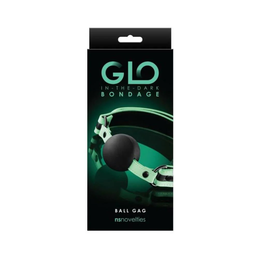 GLO Bondage Ball Gag Green