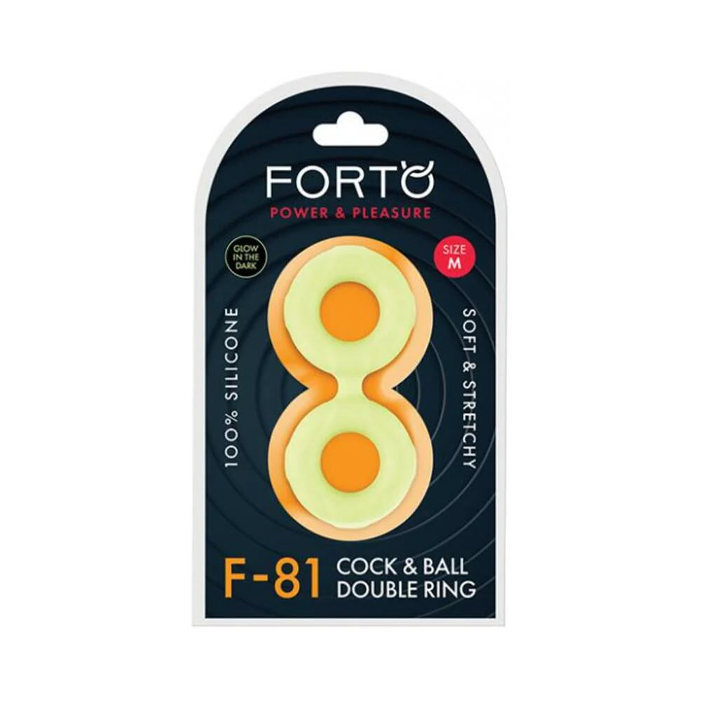 Forto F-81: Double Ring Liquid Silicone 47 Mm Glow-in-the-dark