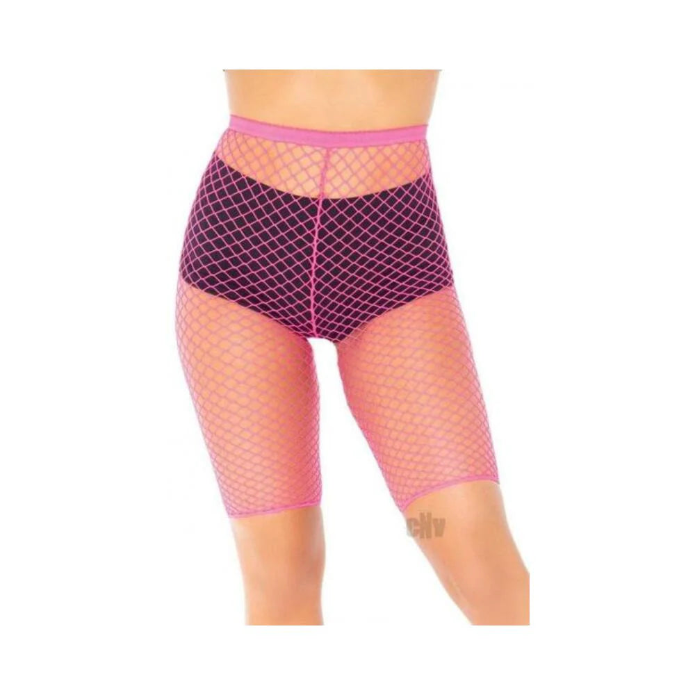Industrial Net Biker Shorts Os Pink
