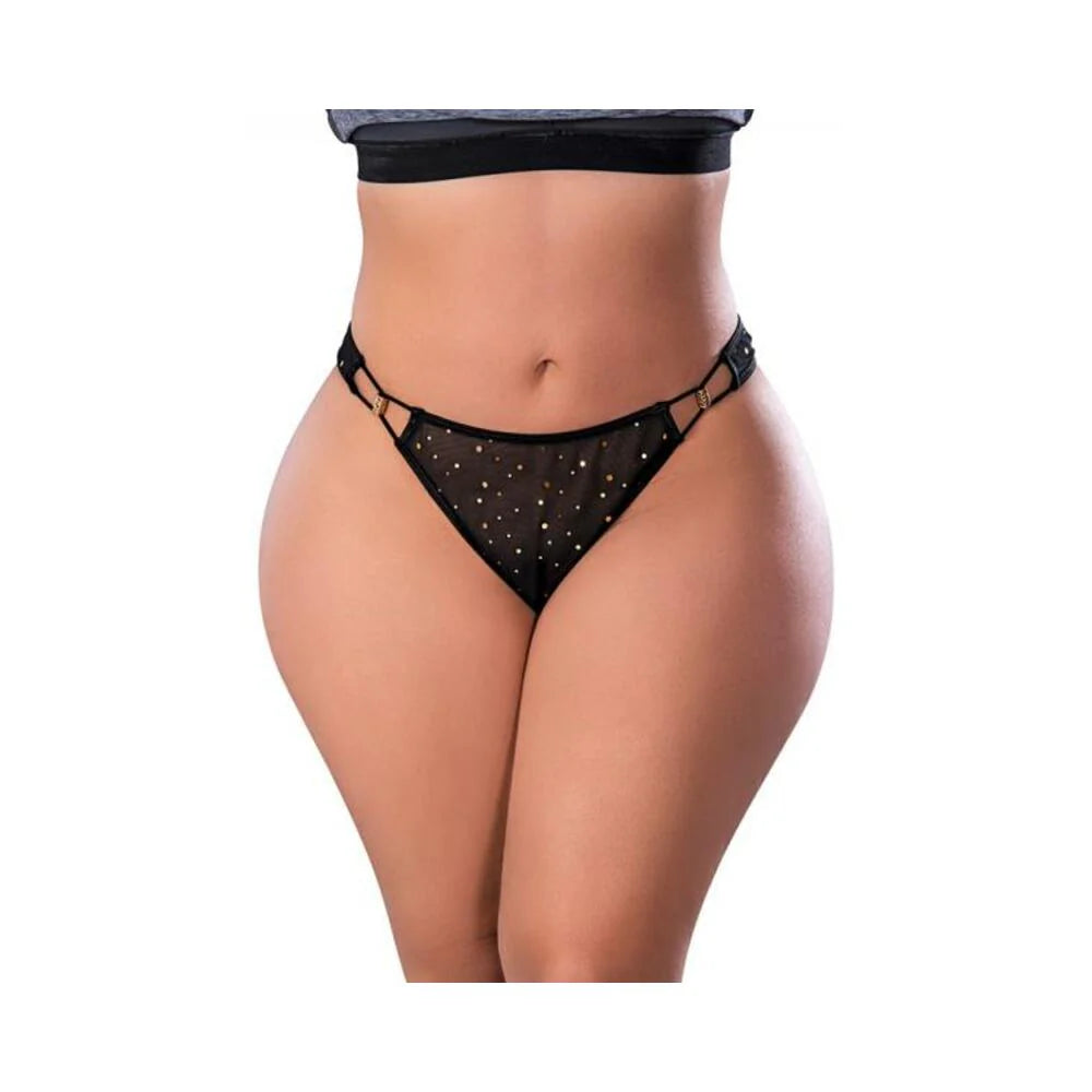 Magic Silk Glitz & Glam Tanga Black Queen Size