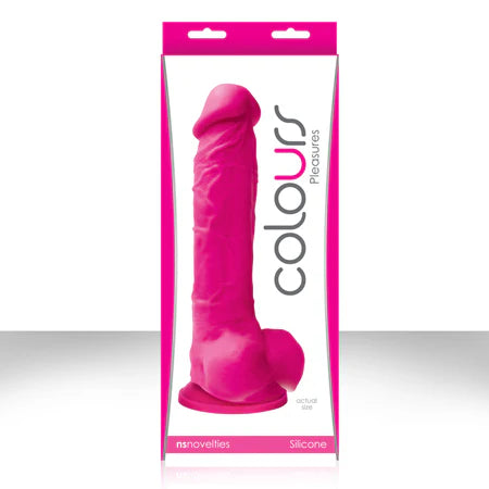 Colours Pleasures 8 Dildo w/Suction Cup - Pink