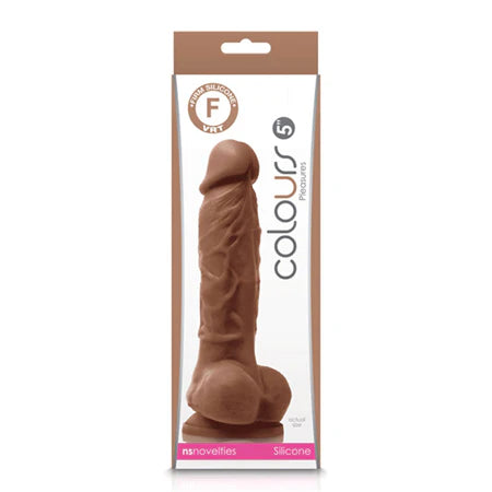 Colours Pleasures 5 Dildo - Brown