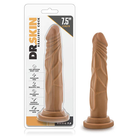 Blush Dr. Skin Realistic Cock Basic 7.5 - Mocha