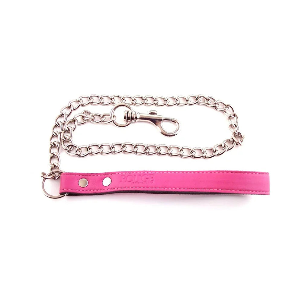 Leather Lead With Chain