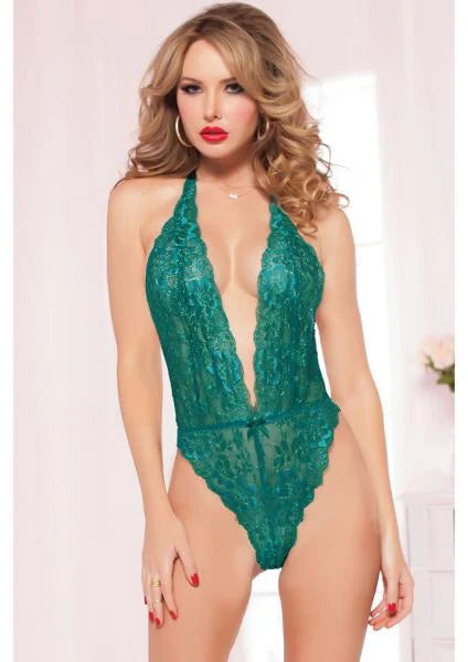 Kiss Of Envy Teddy Emerald Green O/S