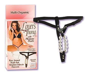 Lover's Thong  with Pleasure Pearls