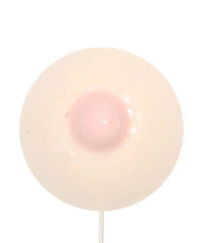 Large Single Boob with Stick Butterscotch Lollipop
