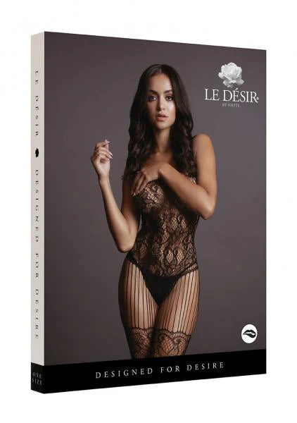 Lace And Fishnet Bodystocking