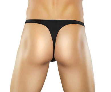 Male power rip off thong w/studs black l/xl