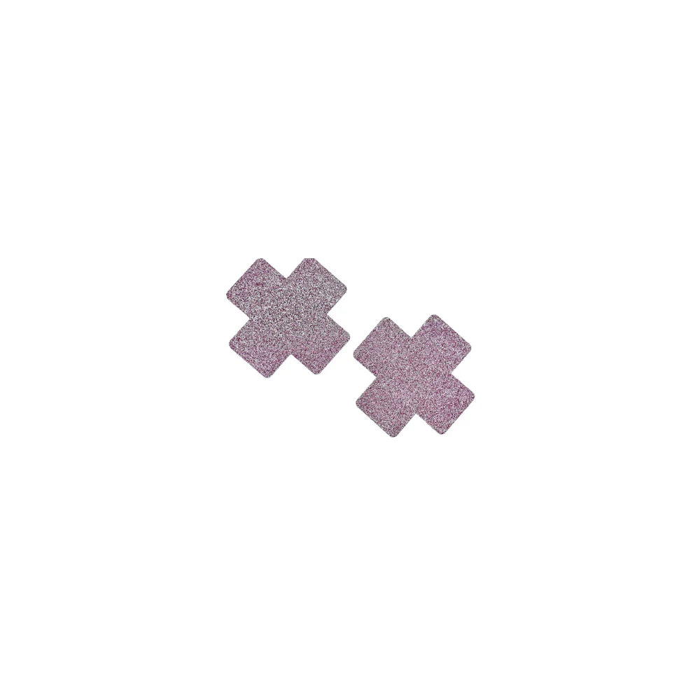 X Glitter Pasties Pink O/S