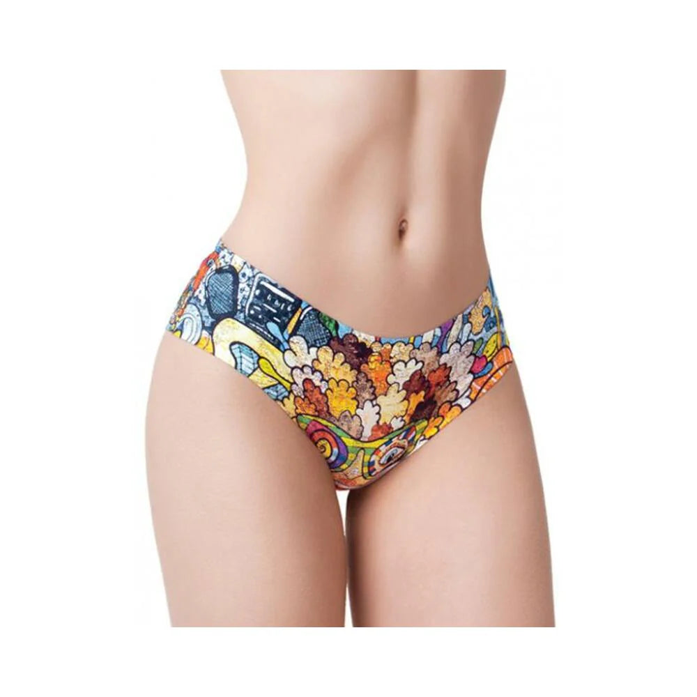 =mememe Psychotropical Trash Printed Slip Xl