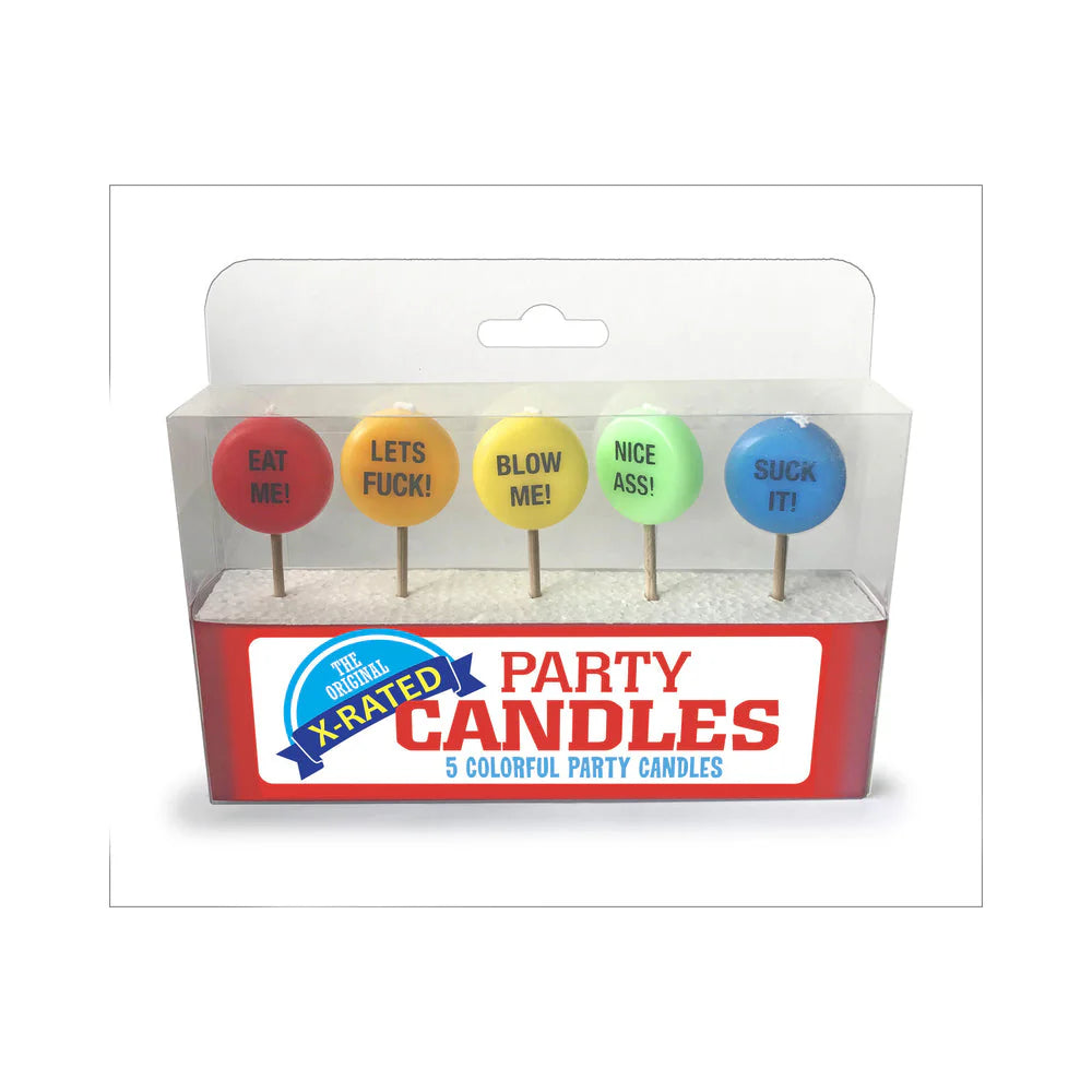 X-Rated Party Candles 5 Colorful  Candles
