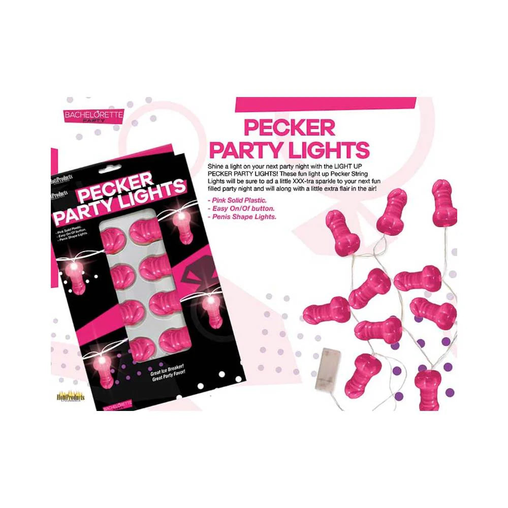 Light Up Pink Penis String Party Lights