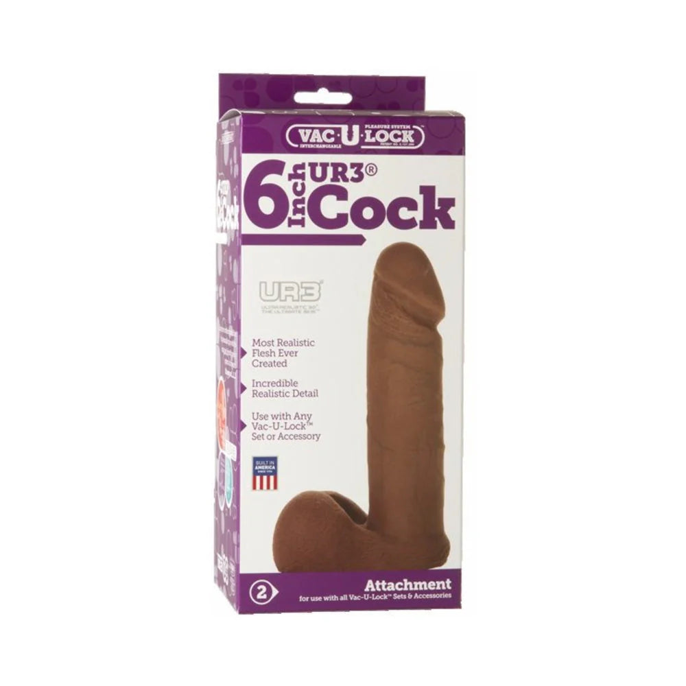 Vac-U-Lock 6 inches Ultraskyn Cock