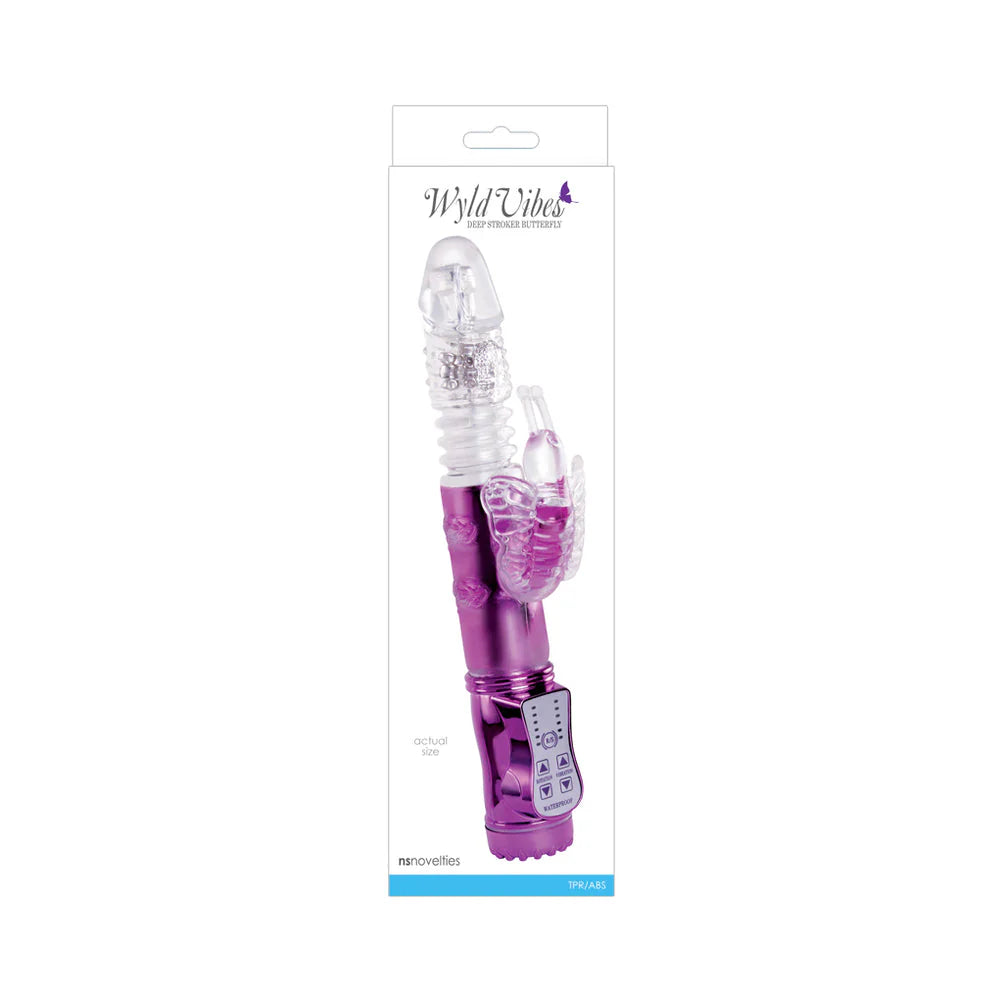 Wyld Vibes Butterfly Purple Rabbit Vibrator