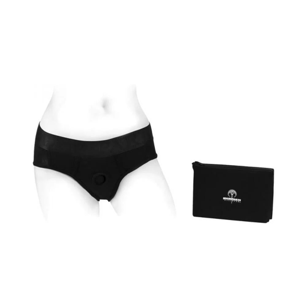 Spareparts Tomboi Rayon Briefs Harness Black Size M