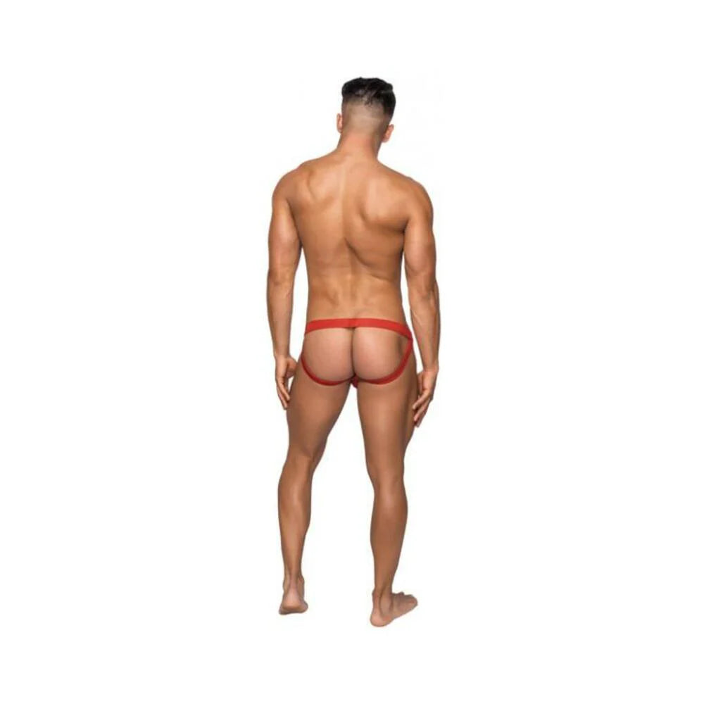 Male Power Hoser Hose Jock Red Sm