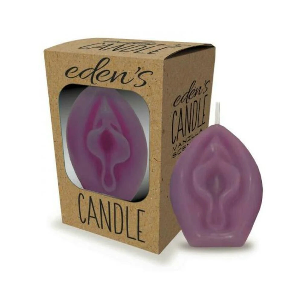 Eden's Vagina Candle Eggplant