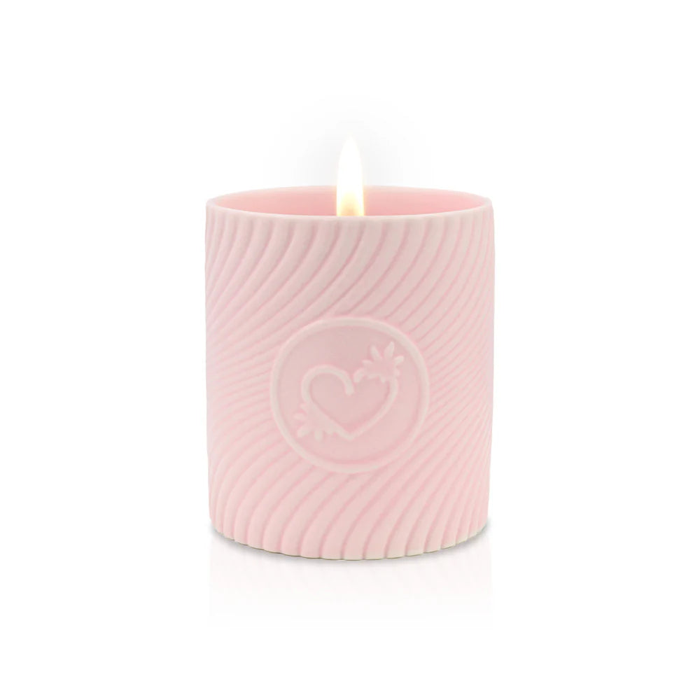 HighOnLove Pink Massage Candle - Lychee Martini