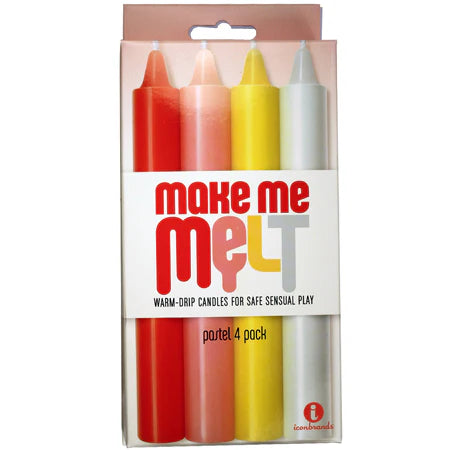 The 9 Warm Drip Candles Pastel 4pk