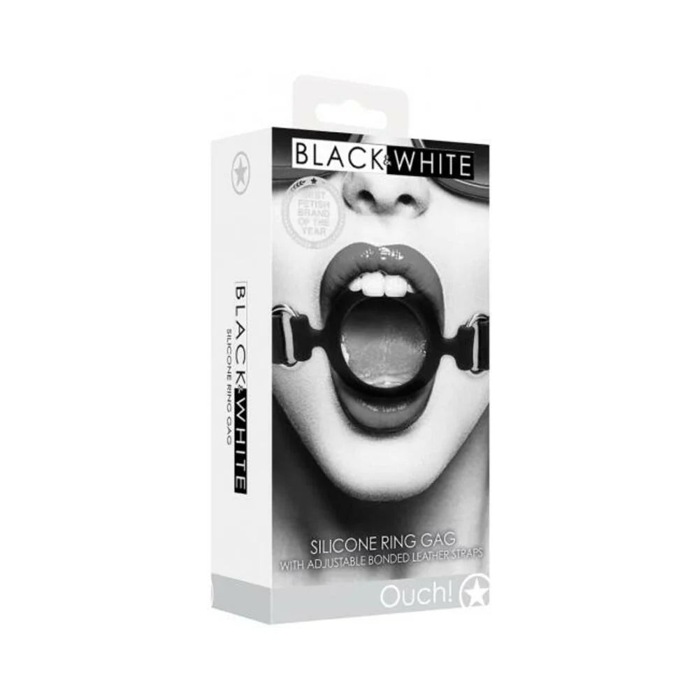 Ouch Silicone Ring Gag Black