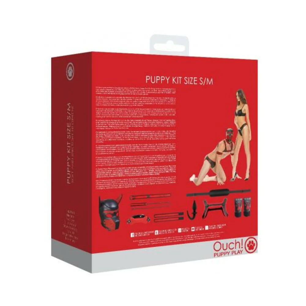 Ouch Neoprene Puppy Kit S/m Red