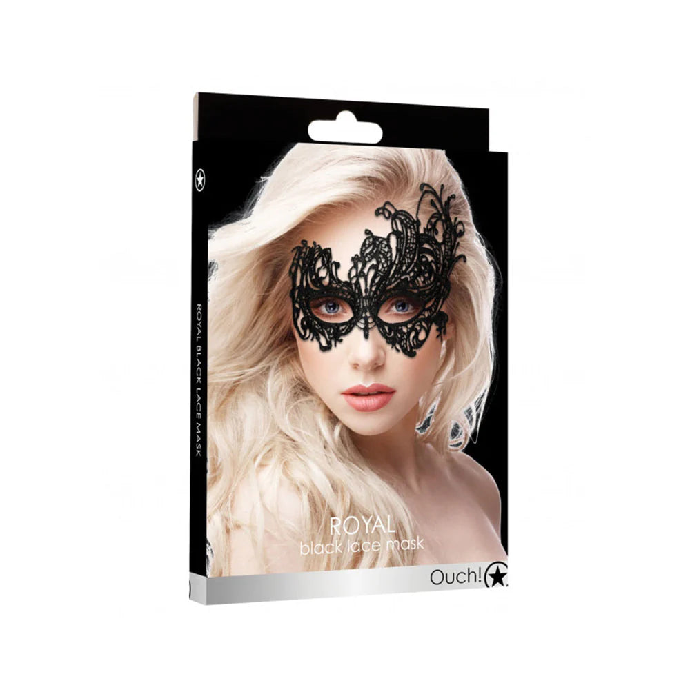 Ouch Royal Lace Mask Black O/S