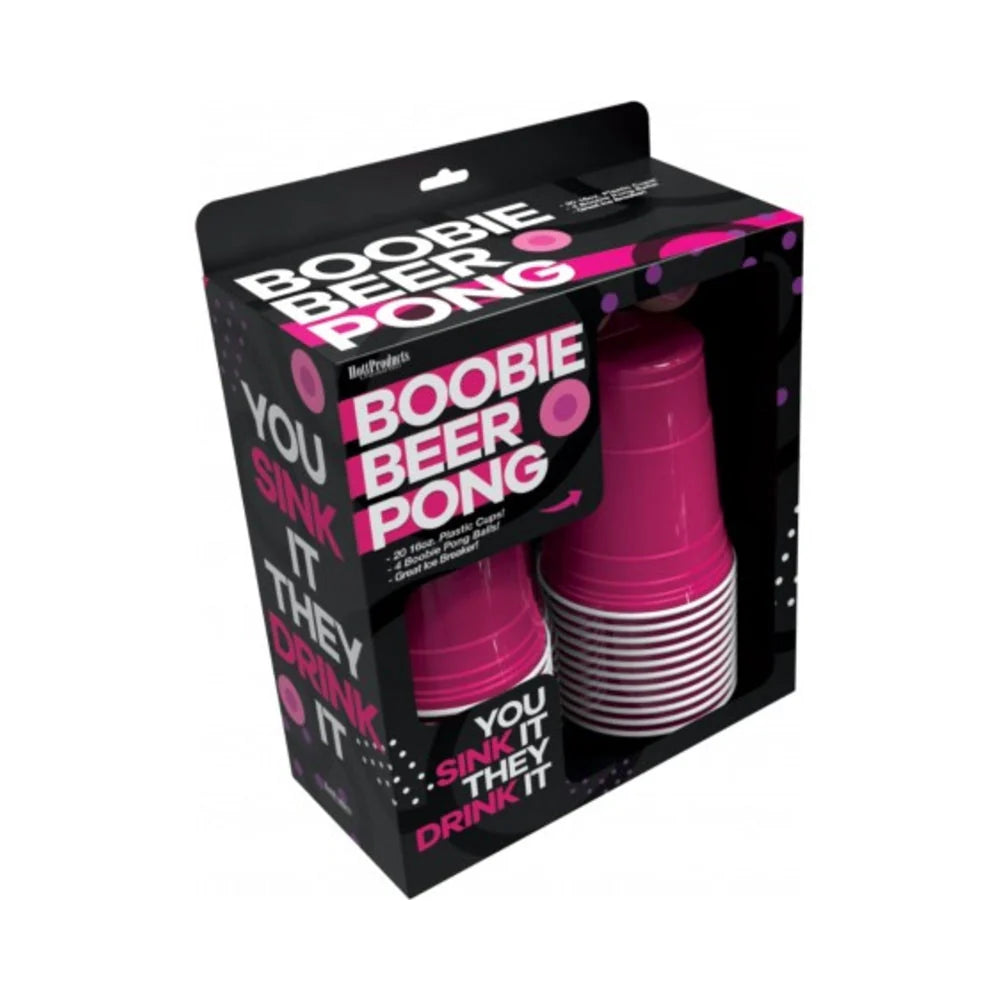 Boobie Beer Pong Boxed Set With Cups & Boobie Balls