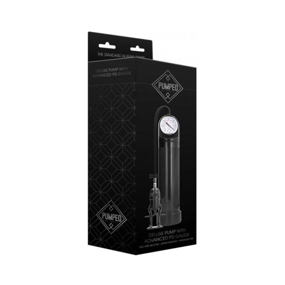 Deluxe Pump With Advanced PSI Gauge Black