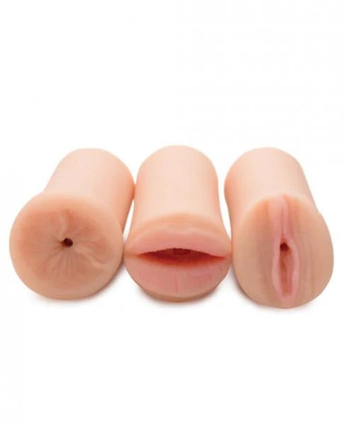Jesse Janes Three Way Pussy, Ass, Mouth Strokers
