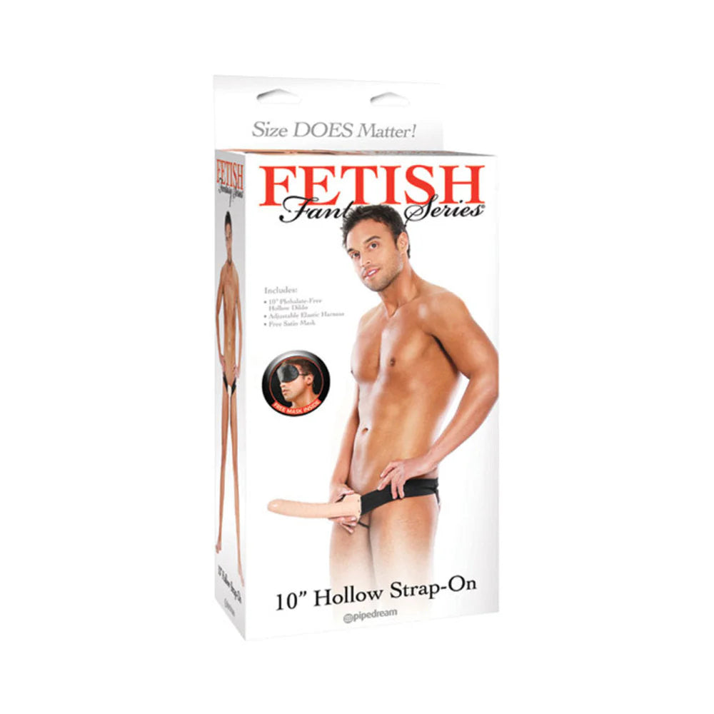 Fetish Fantasy 10 inches Hollow Strap On Beige