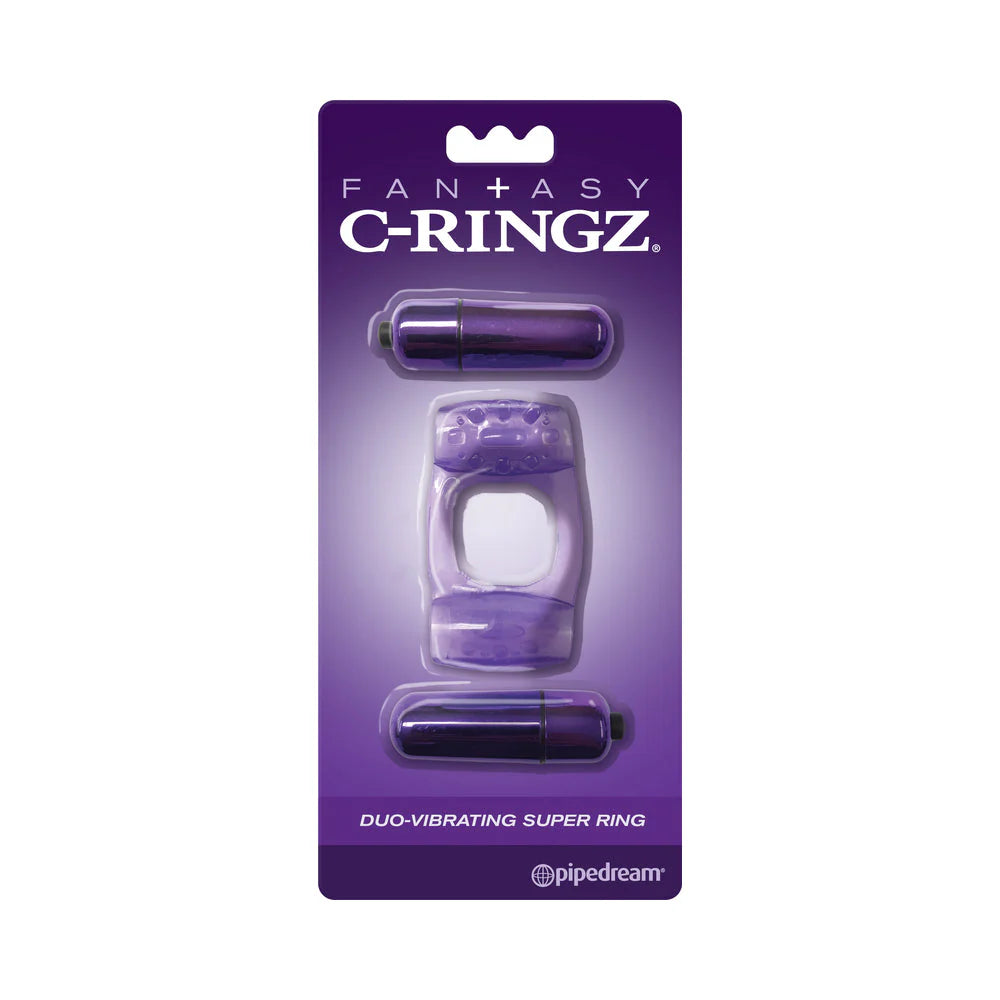 Fcr - Fantasy C-ringz Duo-vibrating Super Ring Purple