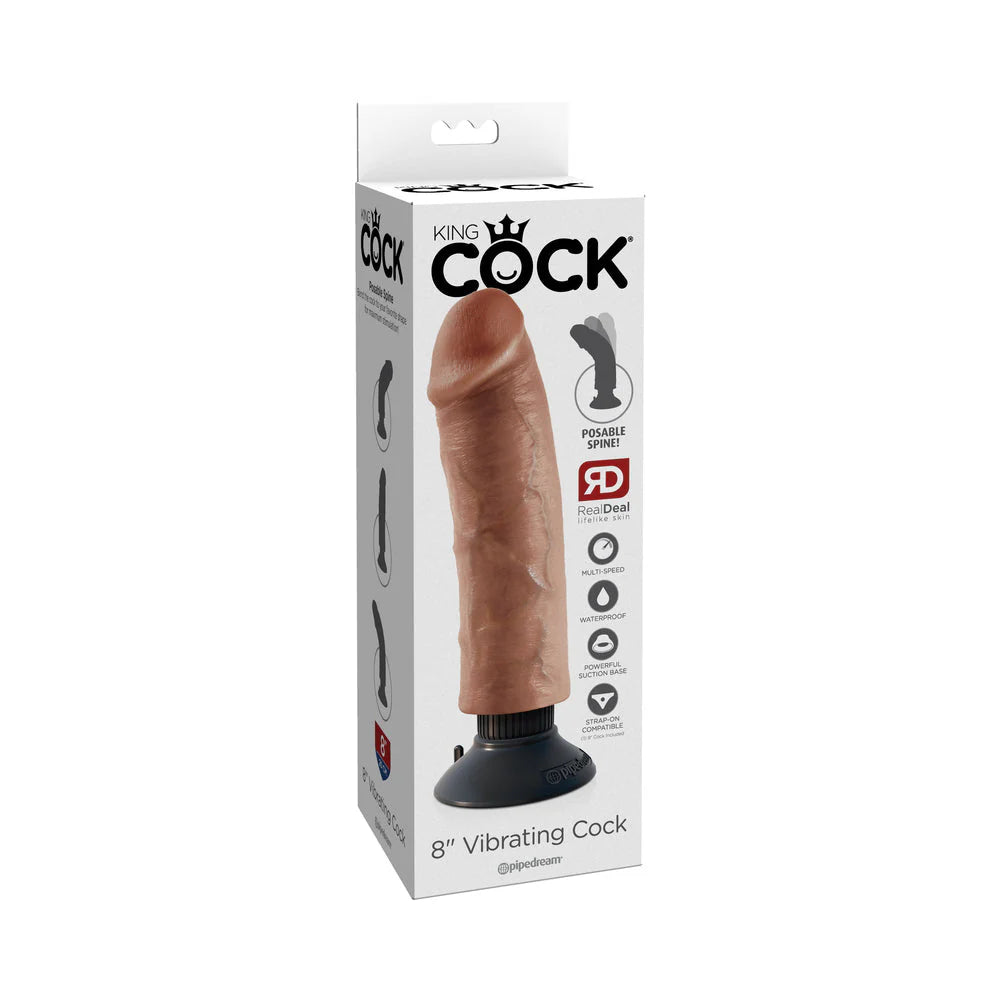 King Cock 8in Vibrating Cock