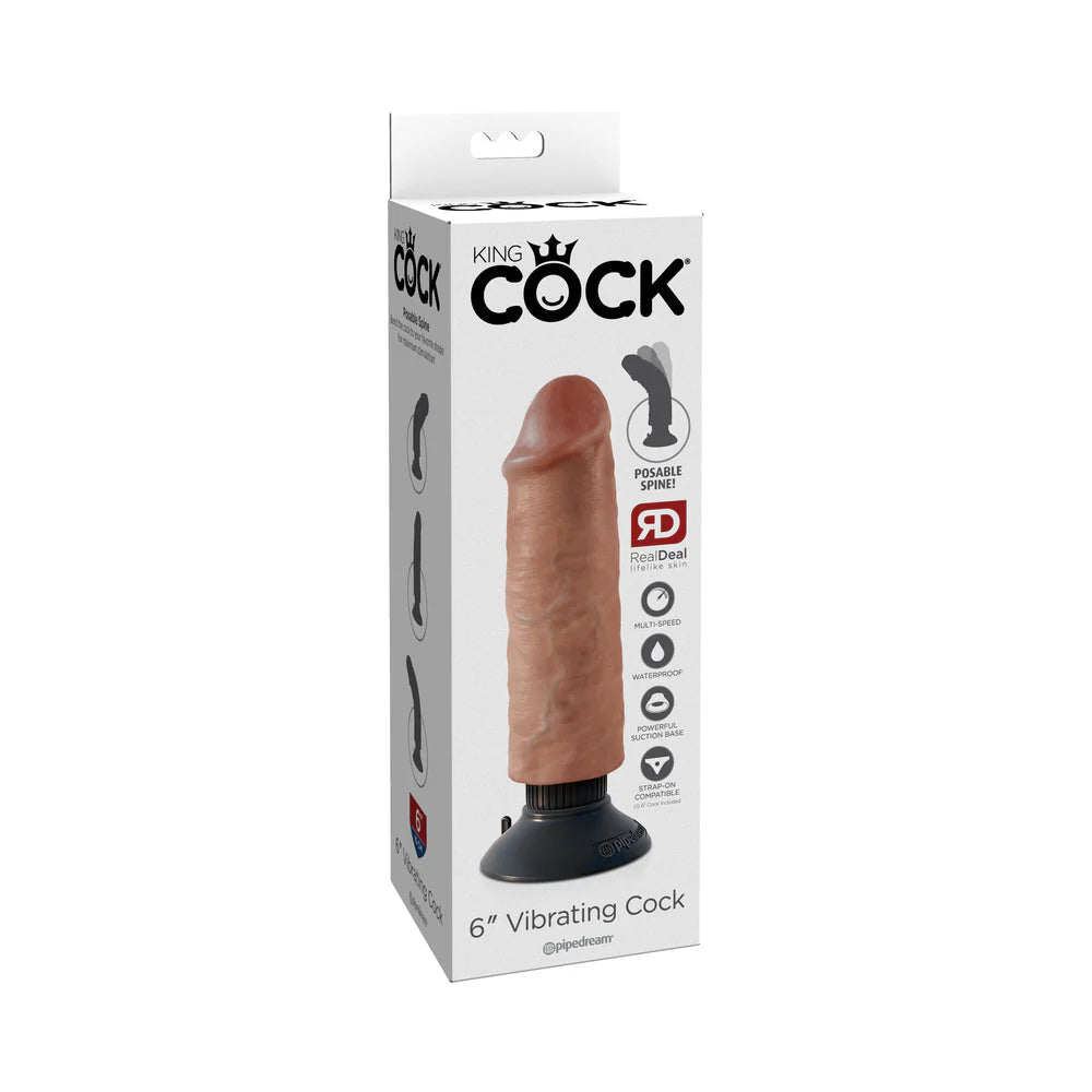 King Cock 6in Vibrating Cock