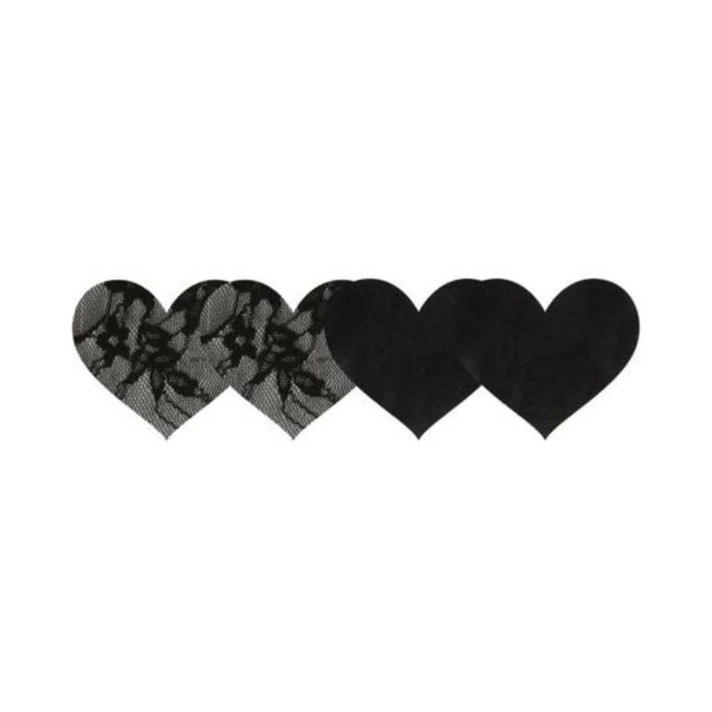 Peekaboo Satin And Lace Hearts