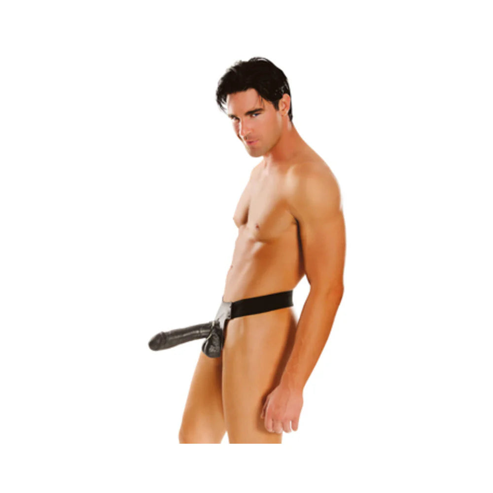 Big Daddy Hollow Strap On 10 Inch - Black