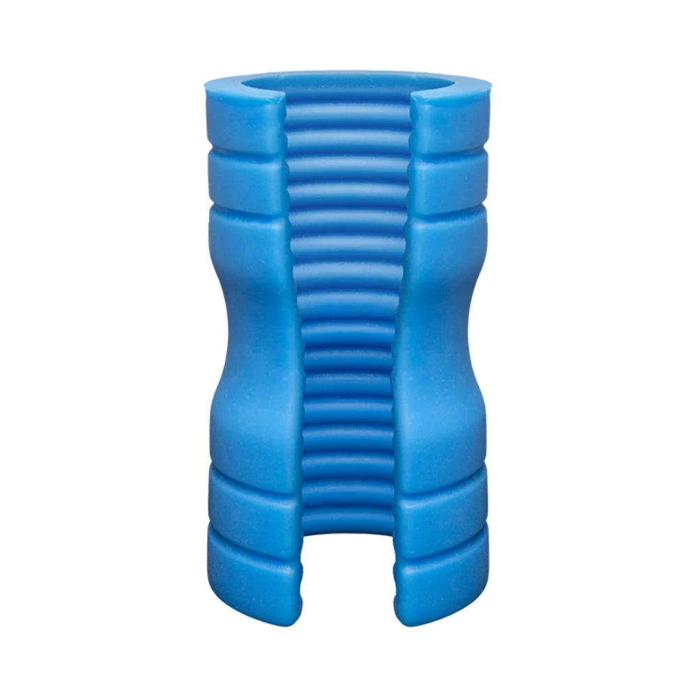 Optimale Truskyn Silicone Stroker Ribbed Blue
