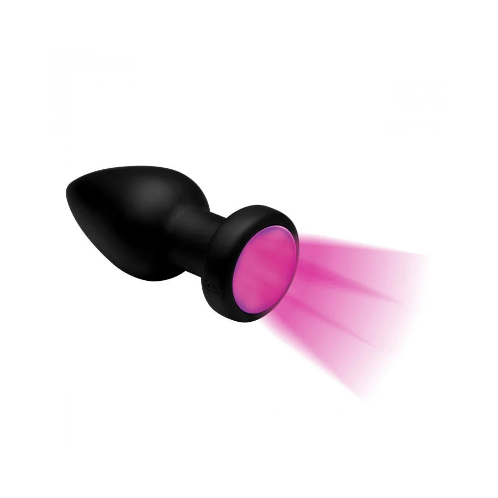 Silicone Vibrating Led Plug - Medium