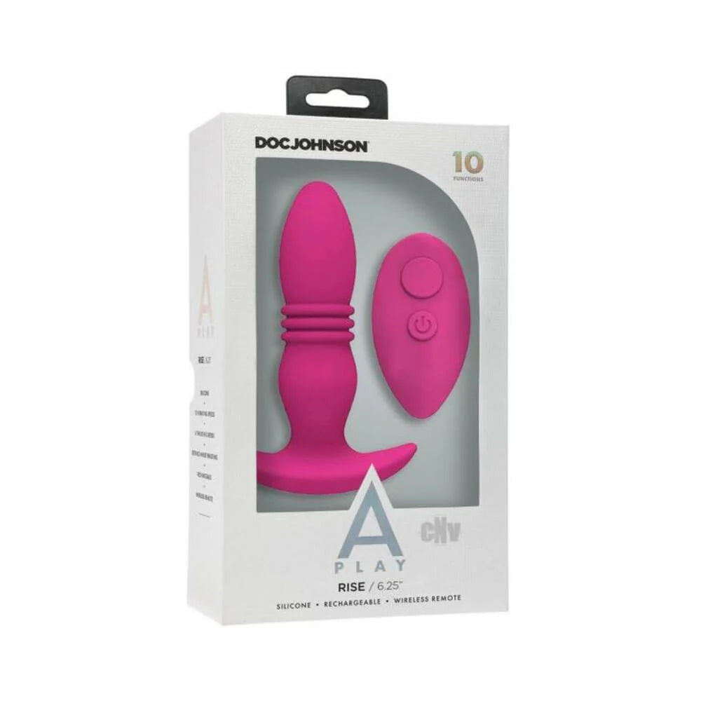 A-play Rise Rechargeable Silicone Anal Plug With Remote