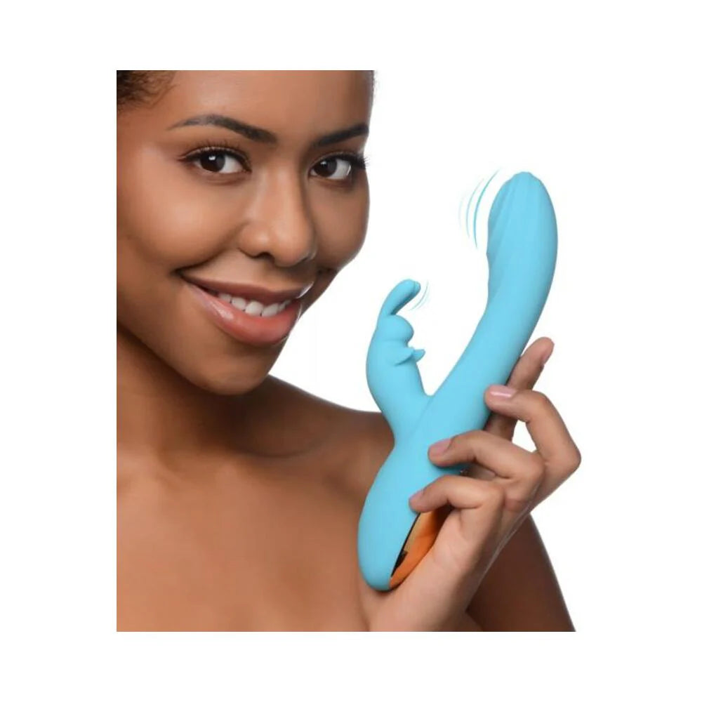 Power Bunny Snuggles Rabbit Vibe Silicone Rechargeable Teal