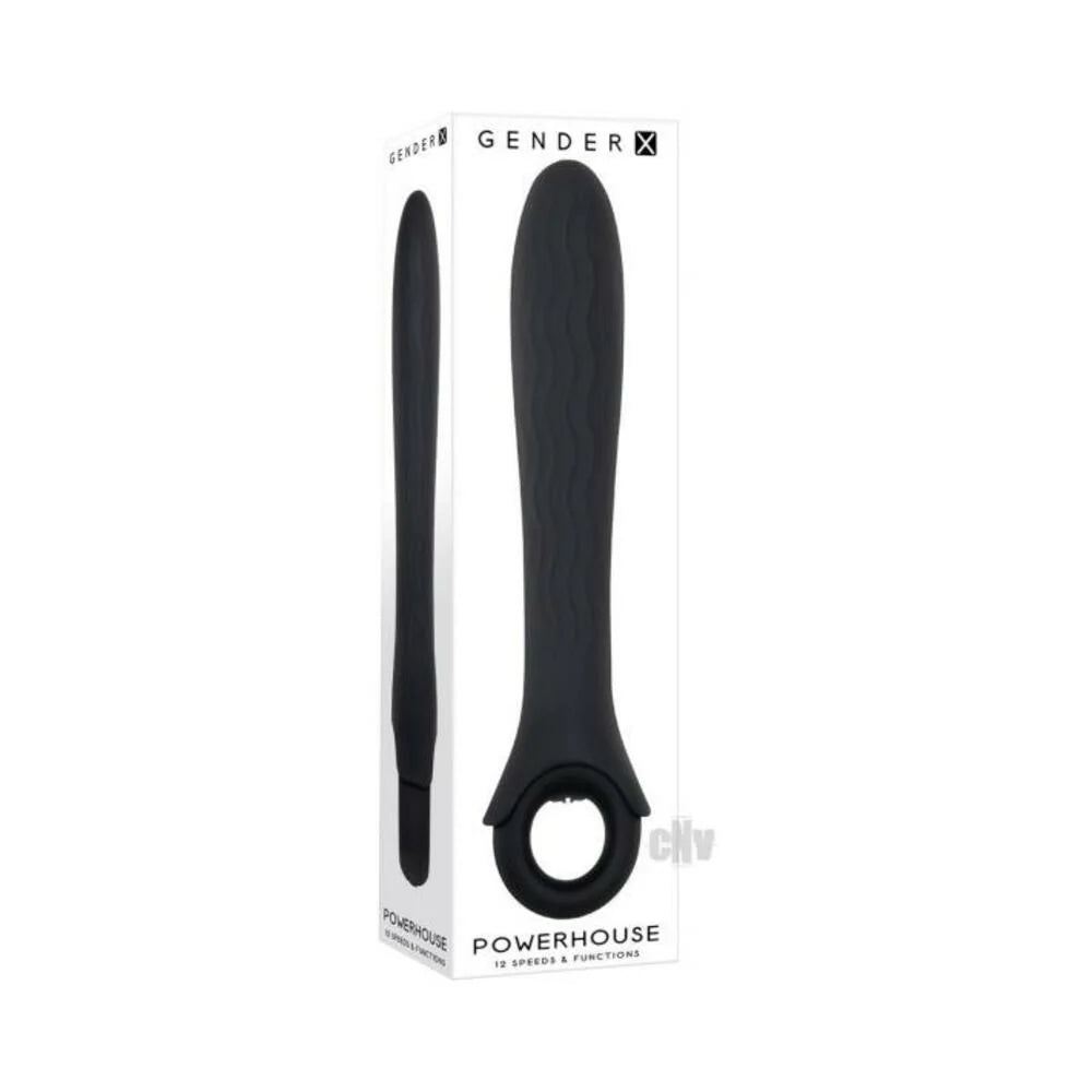 Gender X Powerhouse Ring-handle Vibrator Black