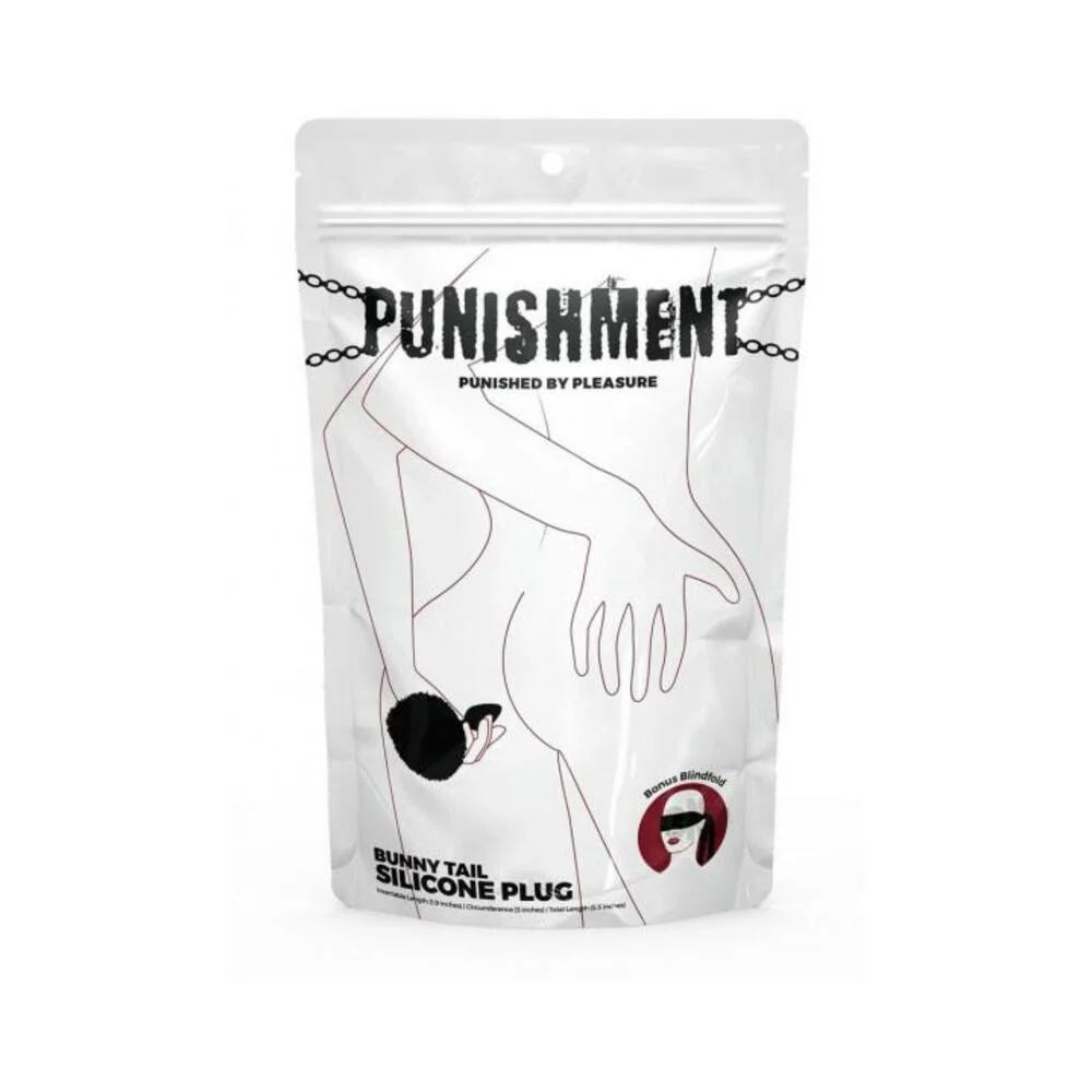 Punishment Bunny Tail Plug Black