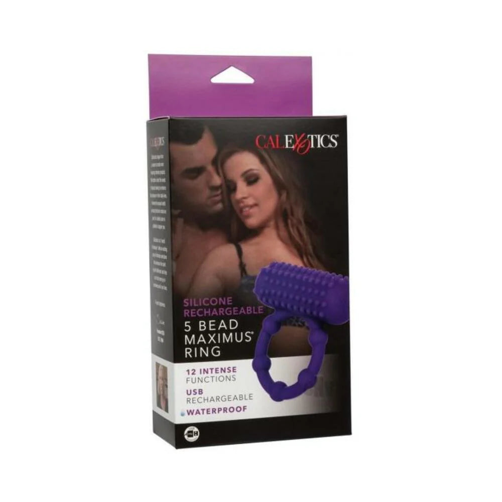 Silicone Recharge 5 Bead Maximus Ring