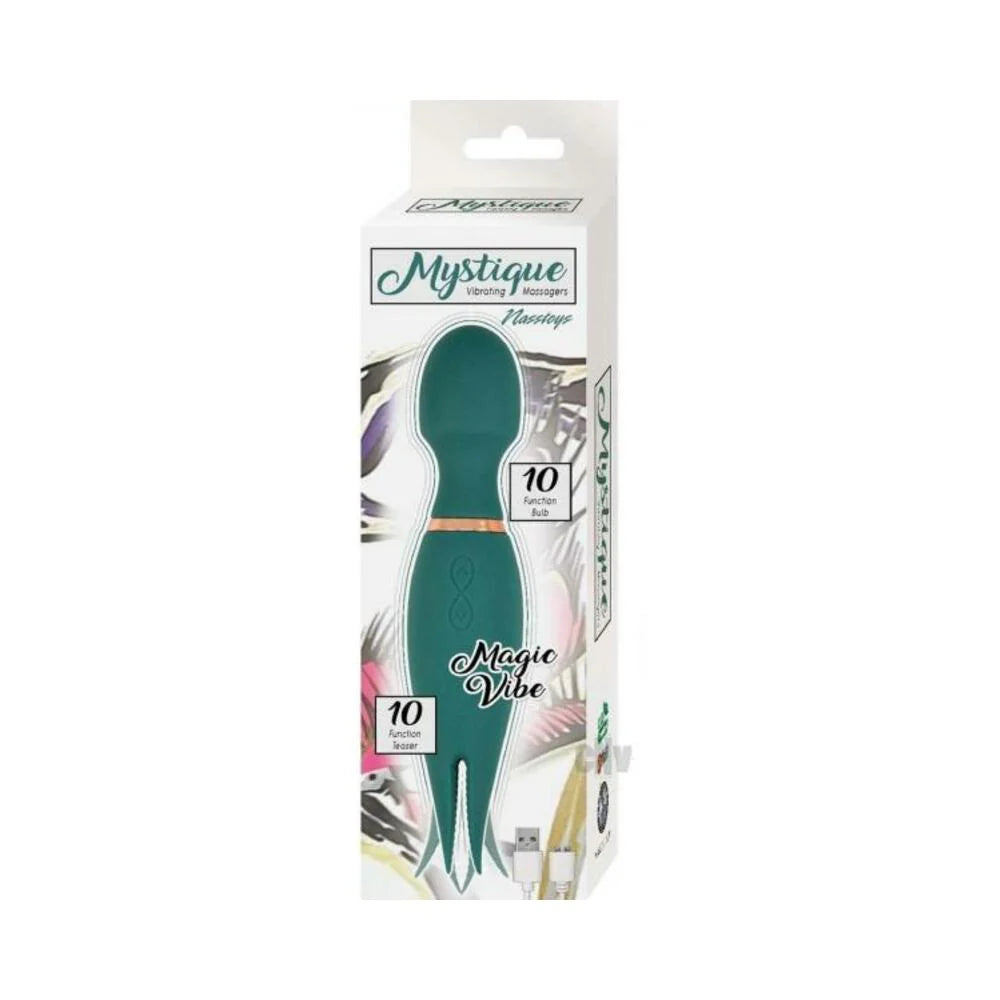 Mystique Vibe Massager Magic Wand Green