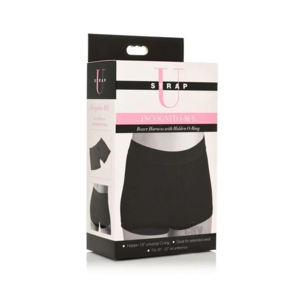 Strap U Incognito Boxer Harness M/l Blk