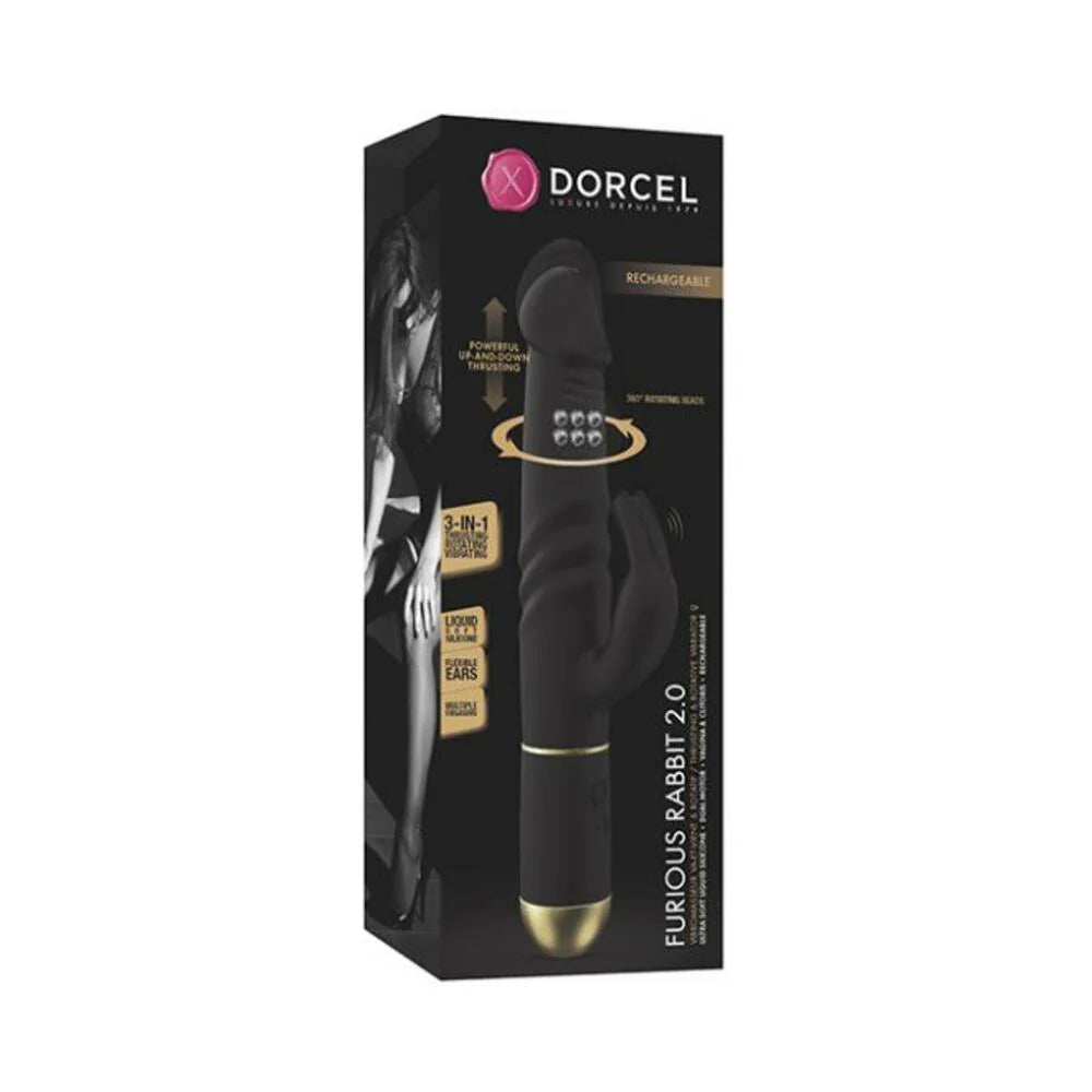 Dorcel Thrusting & Spinning Furious Rabbit 2.0 - Black