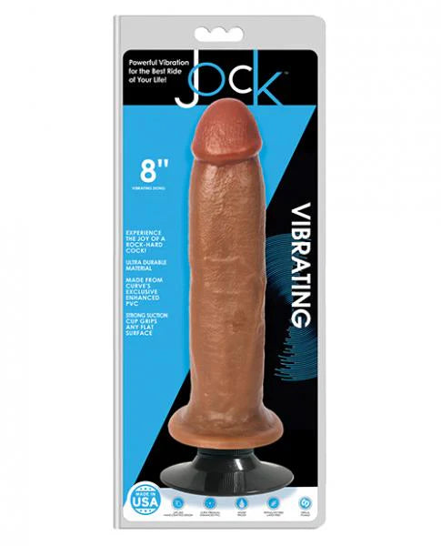 Jock Vibrating Dong No Balls 8 Caramel